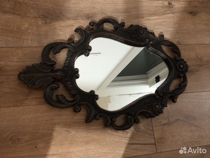 Зеркало винтажное в железной раме