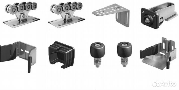 Комплект для откатных ворот алютех неоцинк ш 5,3м