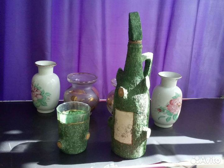Фарфоровые и стеклянные вазы СССР