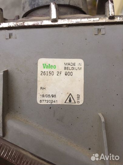 Фара противотуманная nissan valeo 26150 2F 000 P11