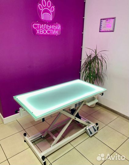 Стол для груминга wikigroom с подсветкой