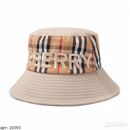 Панама burberry бежевая