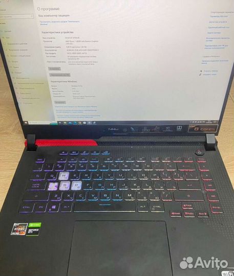 Мощный игровой ноутбук Asus rog strix