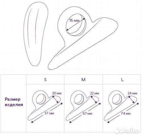 Подушечка силиконовая под пальцы ст-36