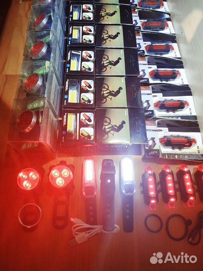 Фонари на Велосипед Задние Красные +Передние Белые