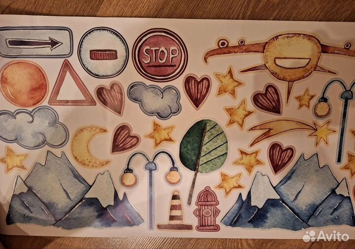 Набор интерьерных наклеек 