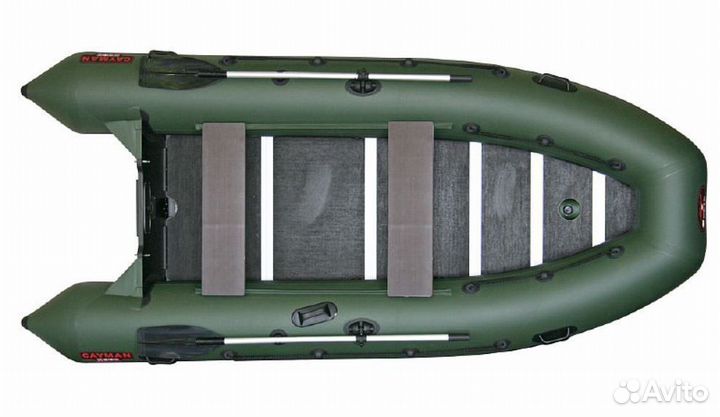 Лодка пвх Кайман N-380 оливковый зеленый