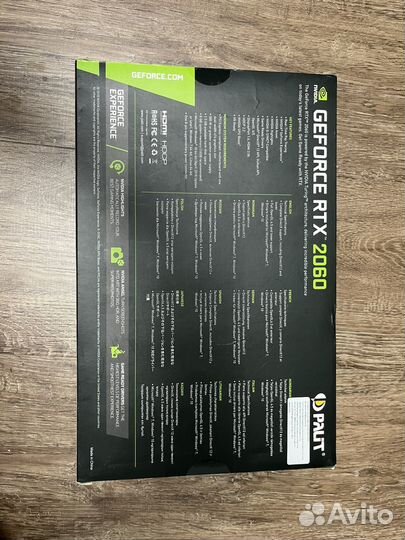 Видеокарта geforce rtx 2060 gamingpro palit 6 gb