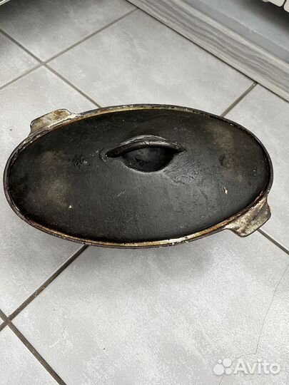 Чугунная утятница СССР