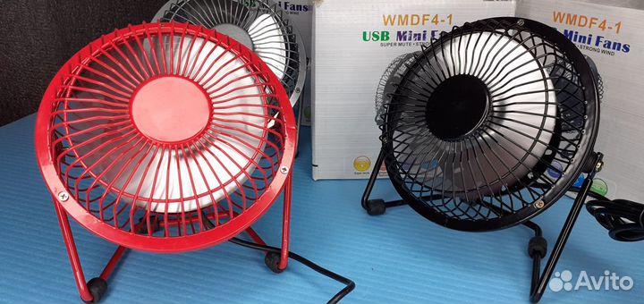 Вентилятор настольный Usb Mini Fans Лопасти сталь