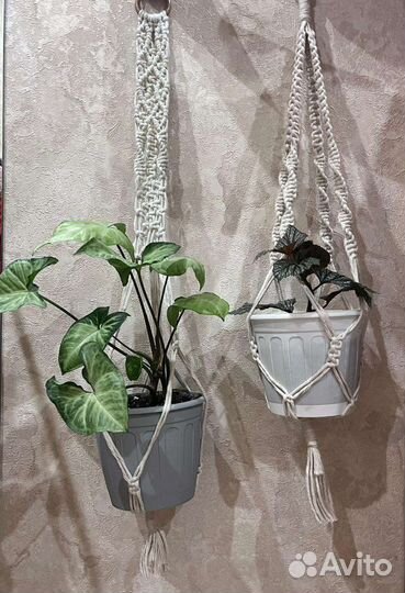 Кашпо подвесное макраме