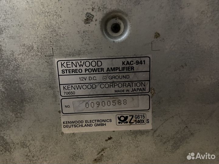 Усилитель 4 канальный kenwood kac-941