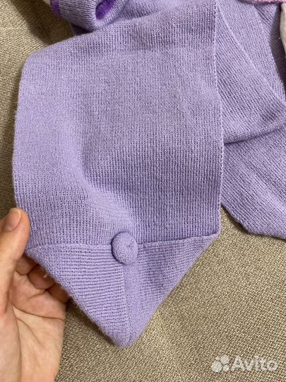 Комплект шапка, шарф и варежки