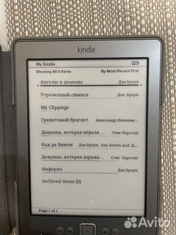 Электронная книга amazon Kindle