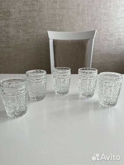 Хрустальные кружки, рюмки