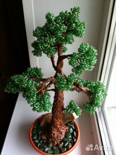 Деревья из бисера