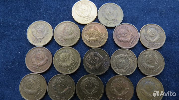 Подборка 1 копейка 1961-1991 гг