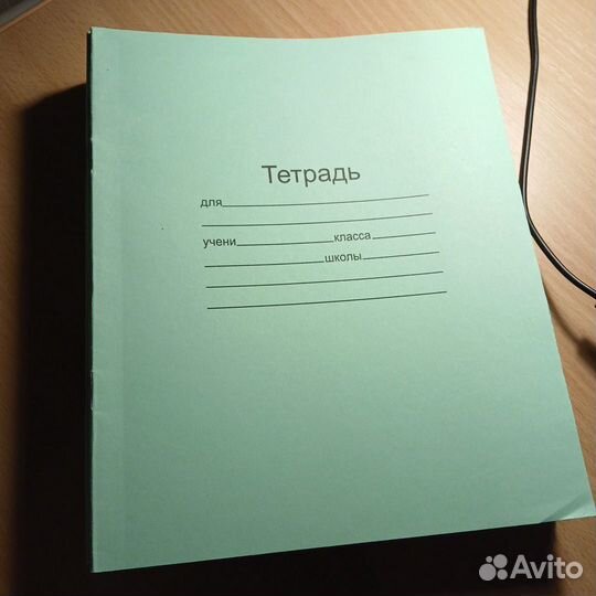 Тетради школьные и файлы