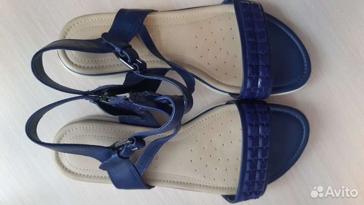 Босоножки синие 35 размер