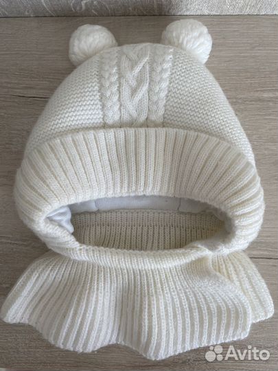 Шапка шлем для новорожденных