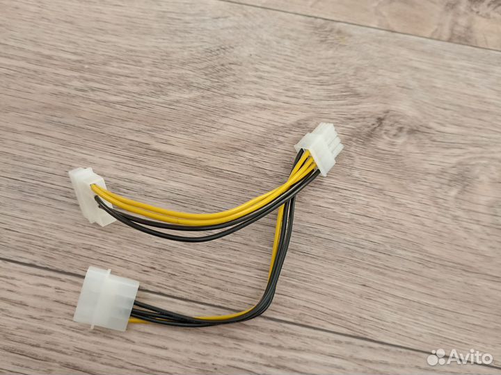 Кабель питания переходник Molex - PCI-E 8pin