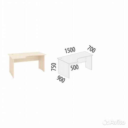 Стол угловой (лев) Рубин 40.46 в детскую