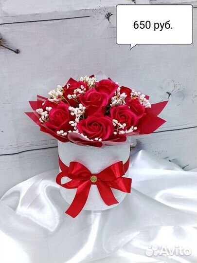 Букет из мыльных роз