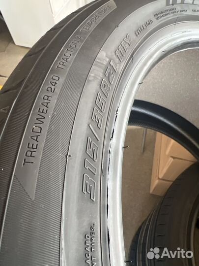 Yokohama Advan Sport V107E 275/40 R21 и 315/35 R21 Y