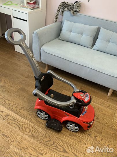 Детская машинка каталка с ручкой