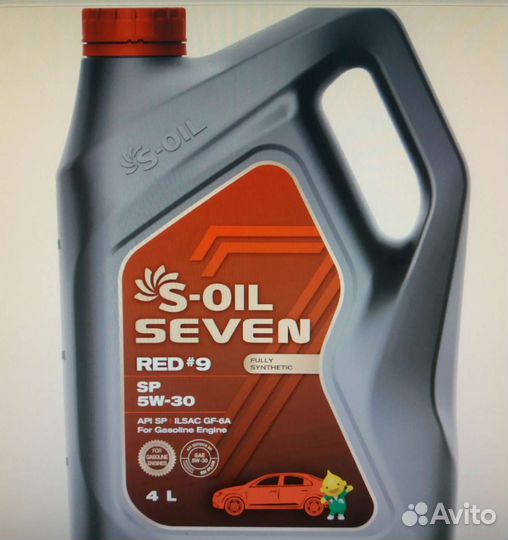 Масло моторное S-OIL 7 RED #9 SP 5W-30 4л