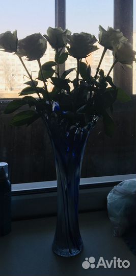 Ваза «Коралл» из цветного стекла