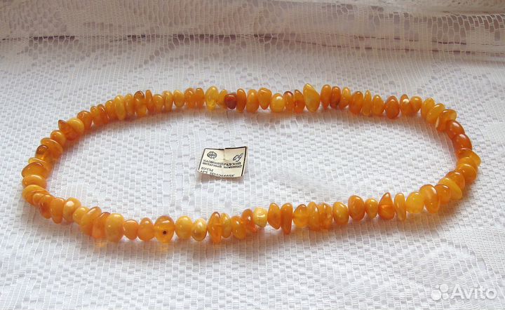 Янтарные Бусы Колье Натуральный Янтарь 41 гр. СССР