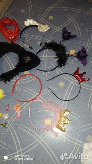 Ободки для волос, заколки