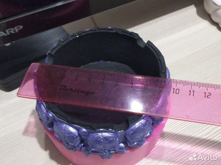 Молд силиконовый для пепельницы черепки