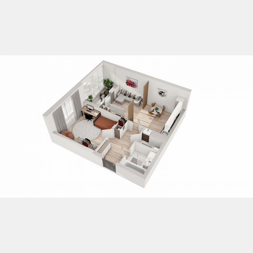 2-к. квартира, 53 м², 7/8 эт.