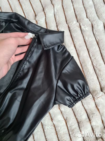 Блузка детская 90 для девочки (эко кожа)