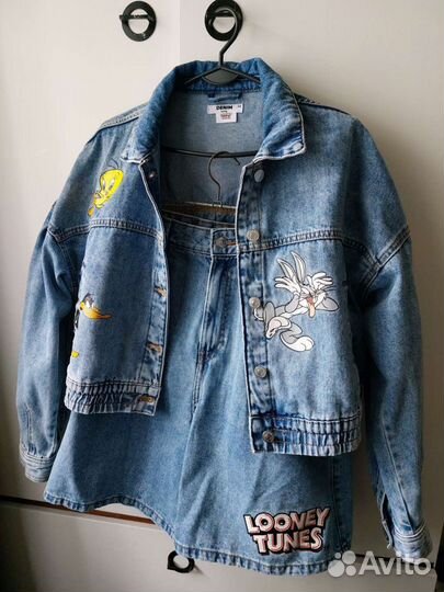 Джинсовый комплект, джинсовка, шорты