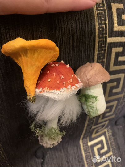 Набор 3 шт. Ватные елочные игрушки