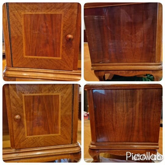 Винтажное трюмо туалетный столик с зеркалом, пуфом