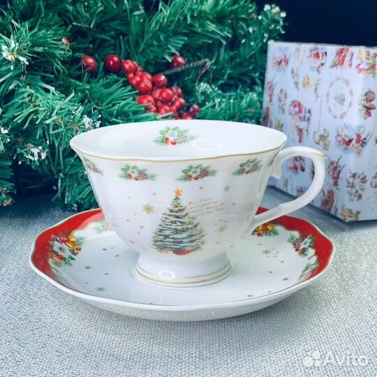 Чайный набор новый год/фарфор