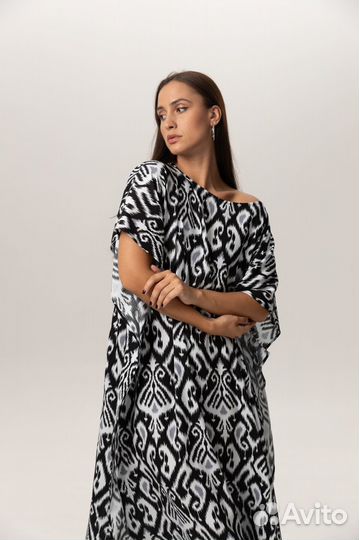 Халат домашний туника пляжная абая