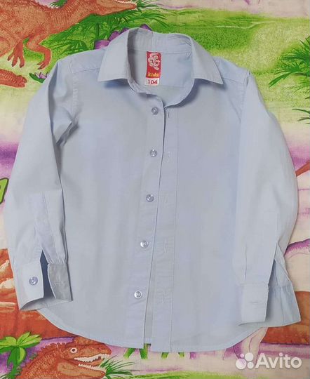 Рубашка голубая