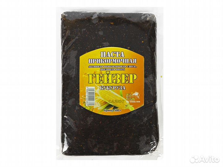 Паста прикормочная Zil Fish Гейзер 500гр (Кукуруза