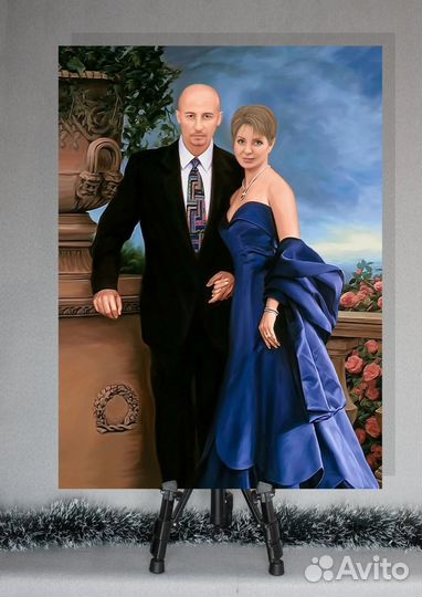 Шарж по фото на холсте