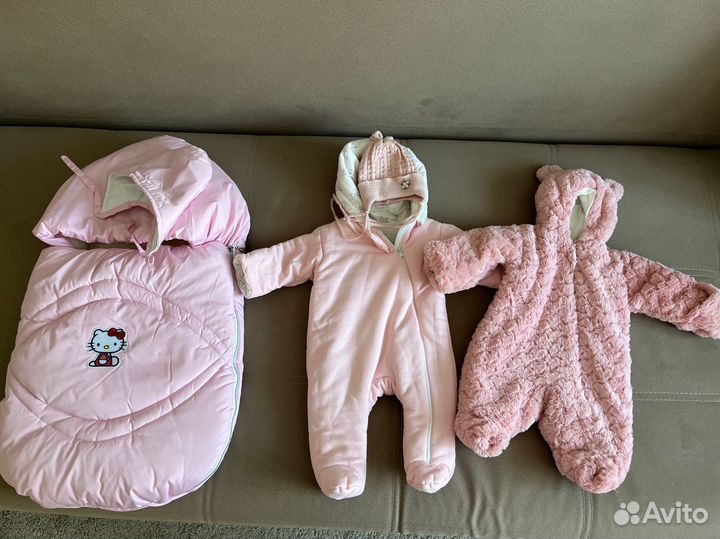 Конверт на выписку для девочки теплый