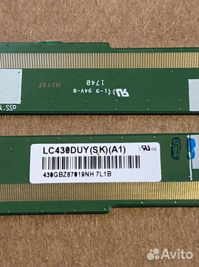 Sony KDL-43WE755 планки матрицы с драйверами