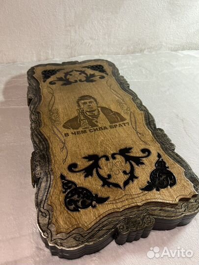 Нарды ручной работы со стеклянным игровым полем