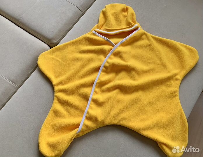 Плед конверт звездочка флисовый