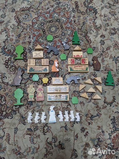 Деревянный конструктор, деревянный алфавит