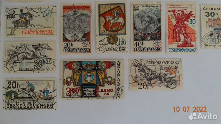 Марки Чехословакия (конец 70-х годов)